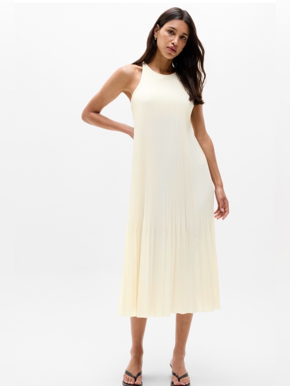 NWT-Athleta Featherweight Plisse Dress, Extra Small